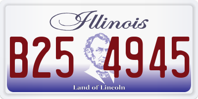 IL license plate B254945
