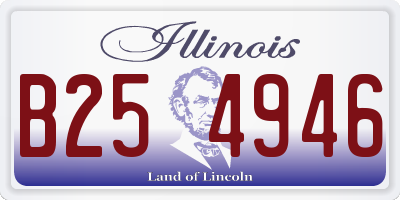 IL license plate B254946