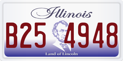 IL license plate B254948