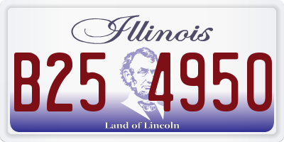 IL license plate B254950