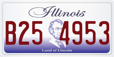 IL license plate B254953