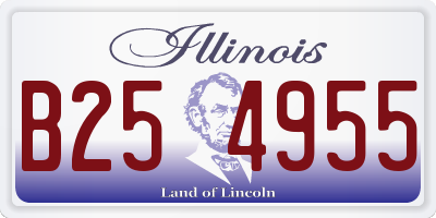 IL license plate B254955