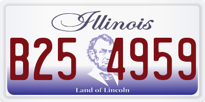 IL license plate B254959