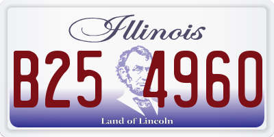 IL license plate B254960