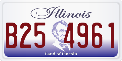 IL license plate B254961
