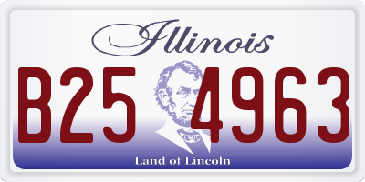 IL license plate B254963