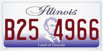 IL license plate B254966