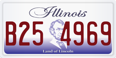IL license plate B254969