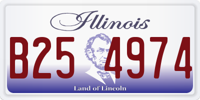 IL license plate B254974