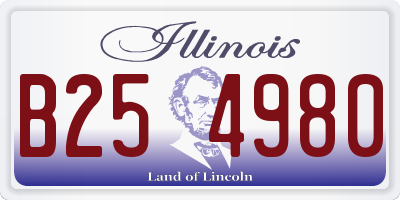 IL license plate B254980