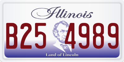 IL license plate B254989