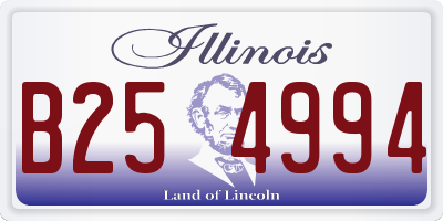 IL license plate B254994