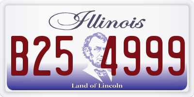 IL license plate B254999
