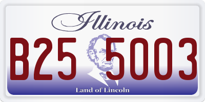 IL license plate B255003