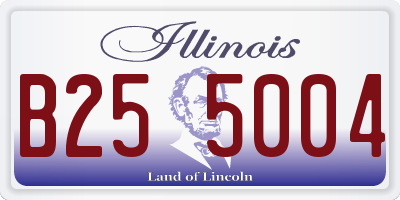 IL license plate B255004