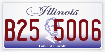 IL license plate B255006