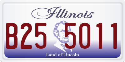 IL license plate B255011