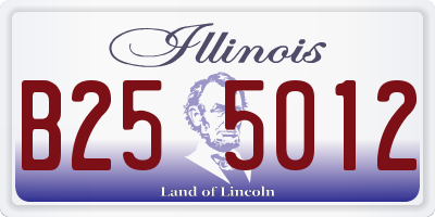 IL license plate B255012