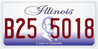 IL license plate B255018