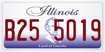 IL license plate B255019