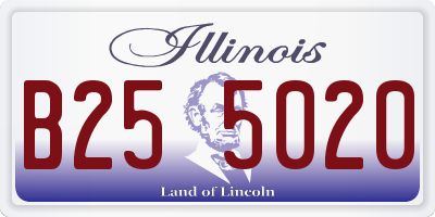 IL license plate B255020