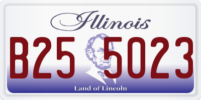IL license plate B255023