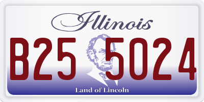 IL license plate B255024