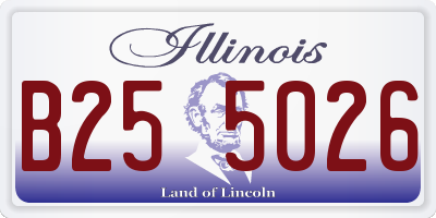 IL license plate B255026
