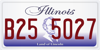 IL license plate B255027