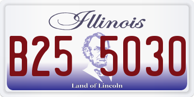 IL license plate B255030
