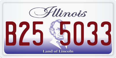 IL license plate B255033