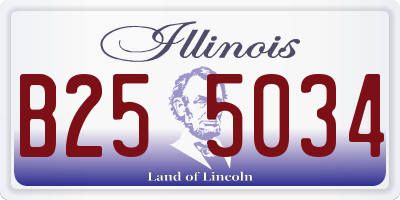 IL license plate B255034