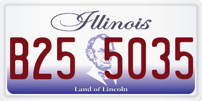 IL license plate B255035