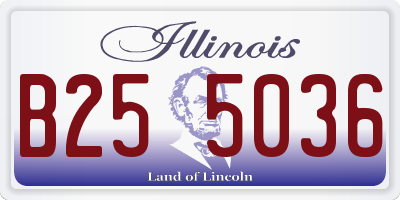IL license plate B255036