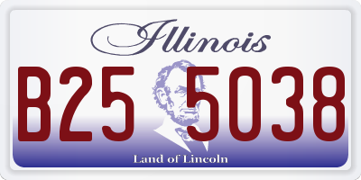 IL license plate B255038