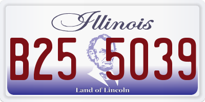 IL license plate B255039