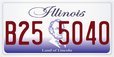 IL license plate B255040