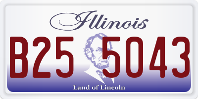 IL license plate B255043