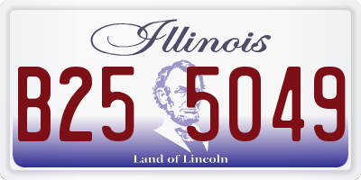 IL license plate B255049