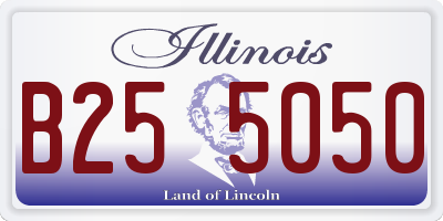 IL license plate B255050