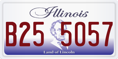 IL license plate B255057