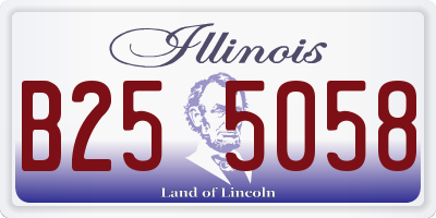 IL license plate B255058