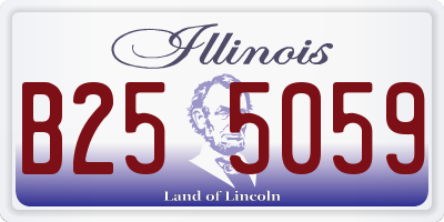 IL license plate B255059