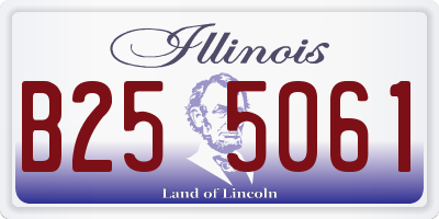 IL license plate B255061