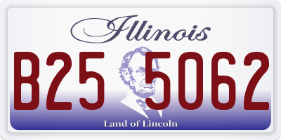 IL license plate B255062