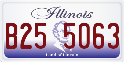 IL license plate B255063
