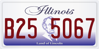 IL license plate B255067
