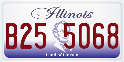 IL license plate B255068
