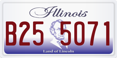 IL license plate B255071