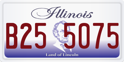 IL license plate B255075